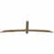 Ekena Millwork Bellingham Rough Sawn Timber Gable Bracket, Douglas Fir, 84"W x 24"H x 2"D x 4"F, 7/12 Pitch GBW084X24X0204BEL00RDF - alternate 2